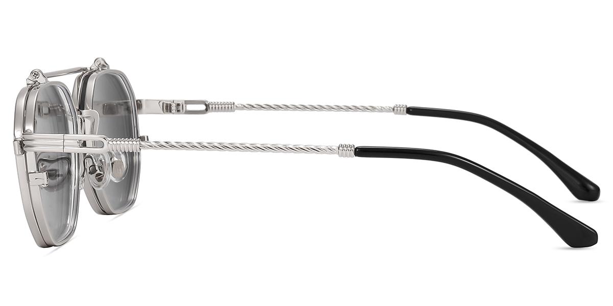 Unisex full frame Metal eyeglasses | Firmoo.com