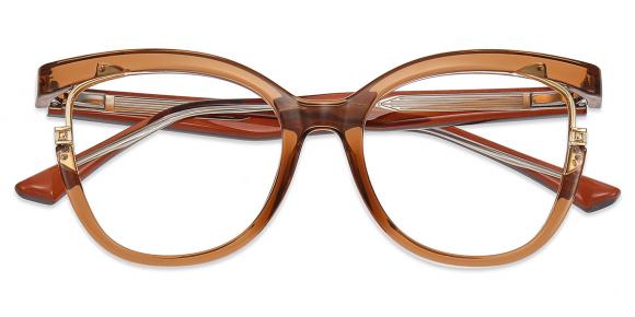 Women's full frame TR & Metal eyeglasses | Firmoo.com