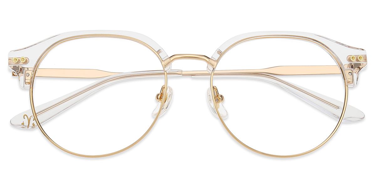 Women's full frame Metal & Acetate eyeglasses | Firmoo.com