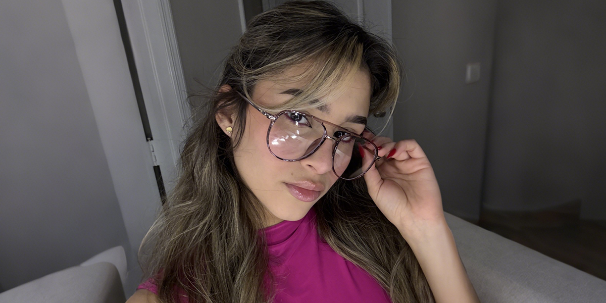 Women's full frame TR & Metal eyeglasses | Firmoo.com