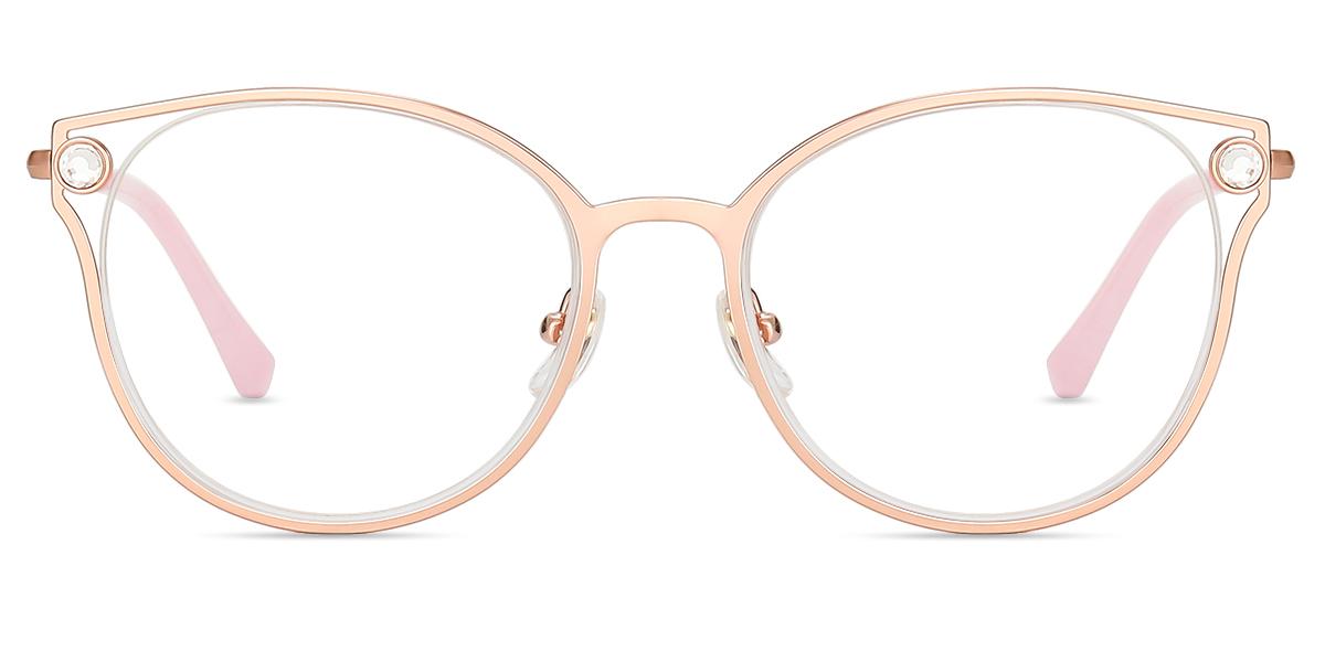 Women's semi-rimless Metal eyeglasses | Firmoo.com
