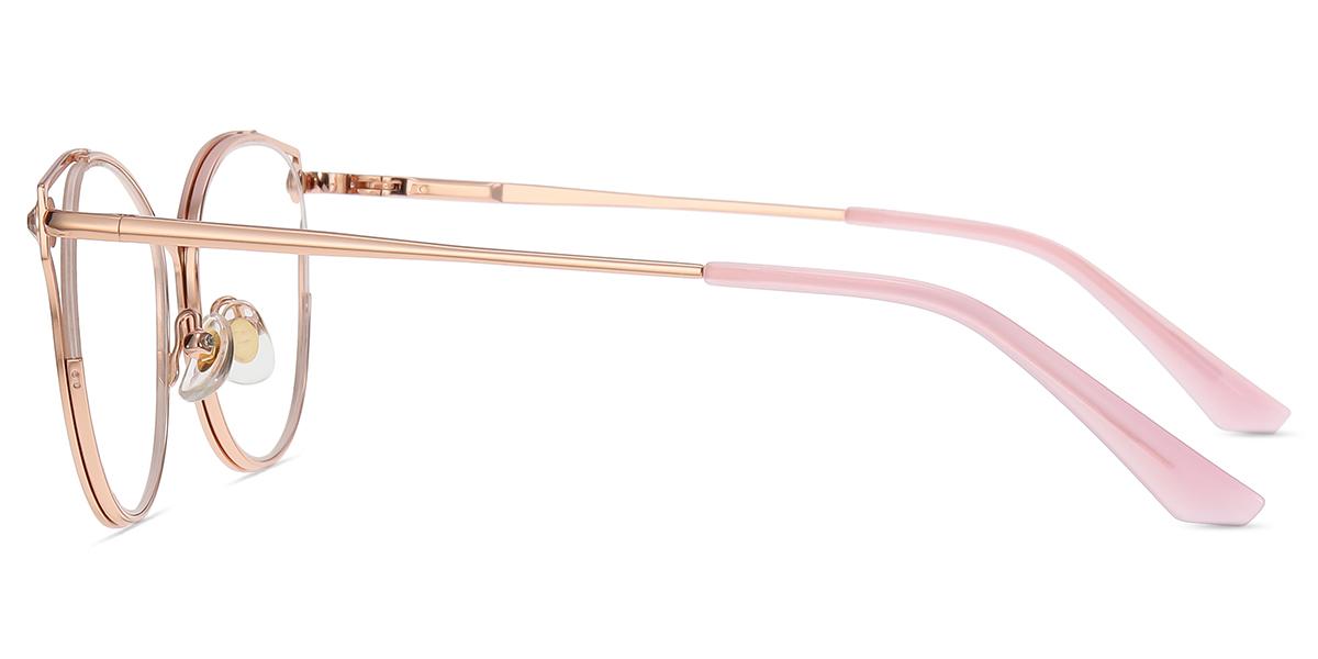 Women's semi-rimless Metal eyeglasses | Firmoo.com