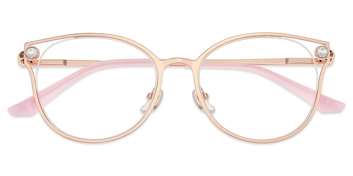 Women's semi-rimless Metal eyeglasses | Firmoo.com