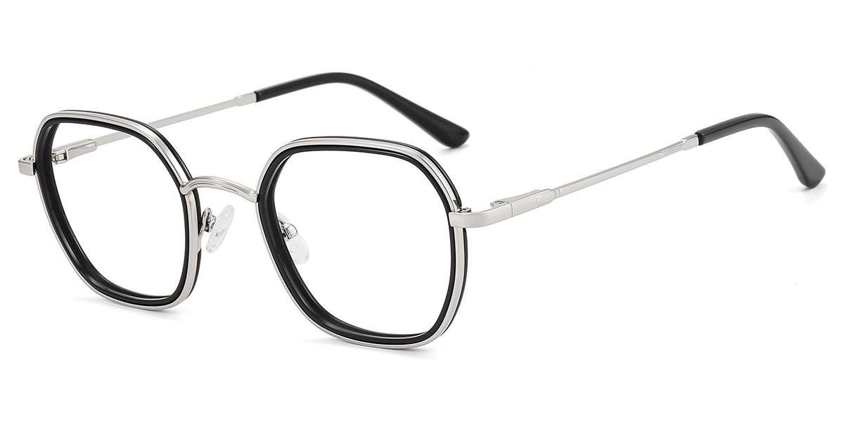 Women's full frame Acetate & Metal eyeglasses