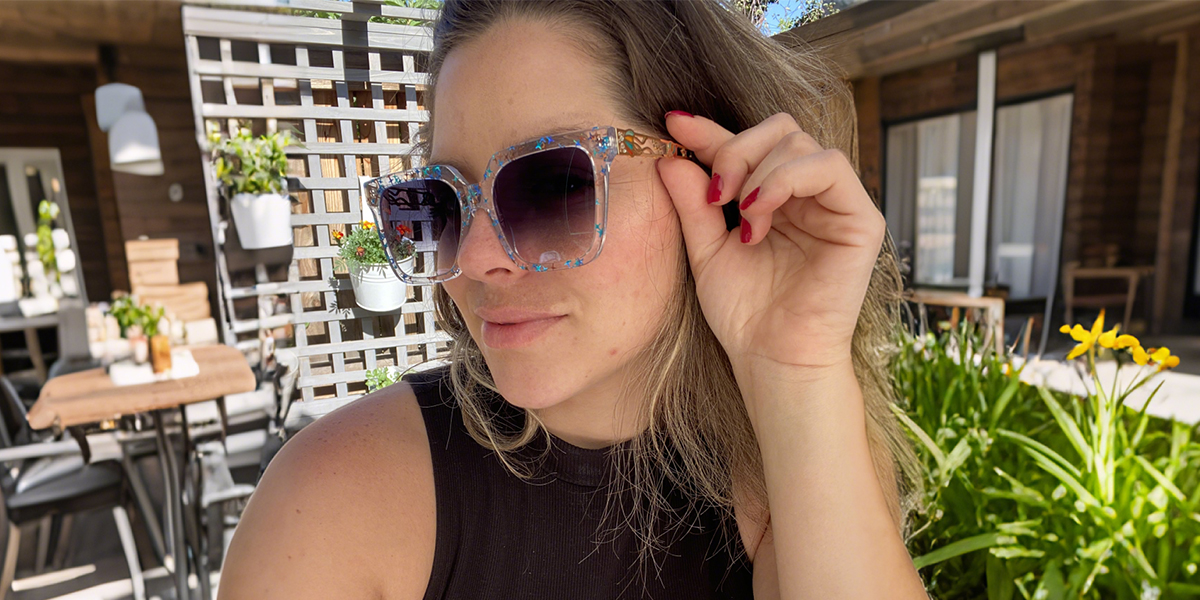 Women's full frame Acetate & Metal sunglasses | Firmoo.com
