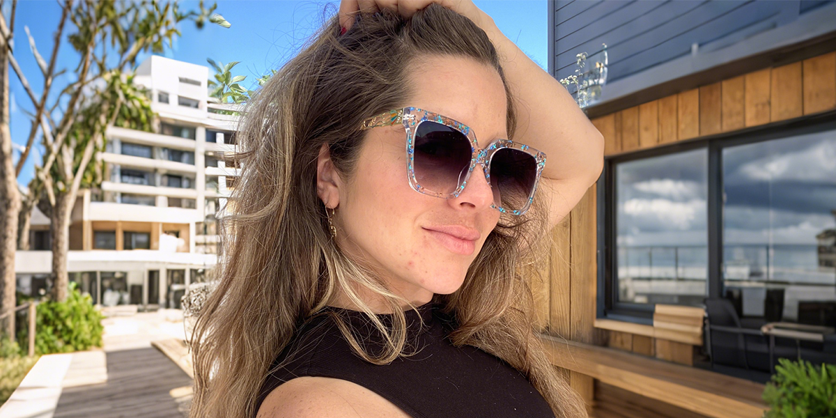 Women's full frame Acetate & Metal sunglasses | Firmoo.com