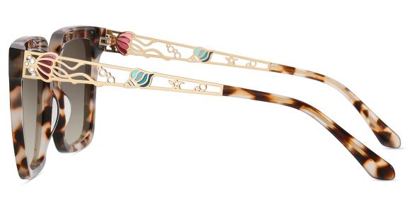 Women's full frame Acetate & Metal sunglasses | Firmoo.com