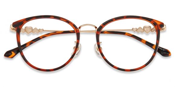 Women's full frame TR & Metal eyeglasses | Firmoo.com