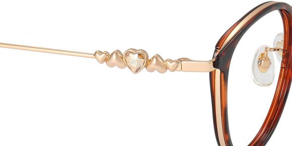 Women's full frame TR & Metal eyeglasses | Firmoo.com