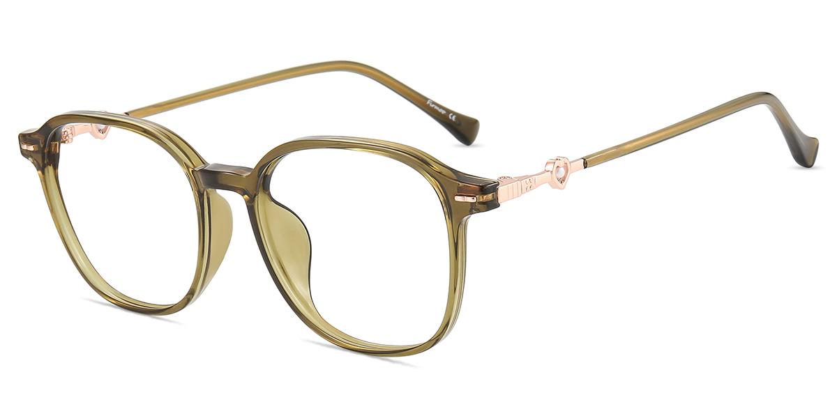 Women's full frame TR & Metal eyeglasses | Firmoo.com