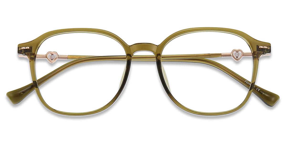 Women's full frame TR & Metal eyeglasses | Firmoo.com