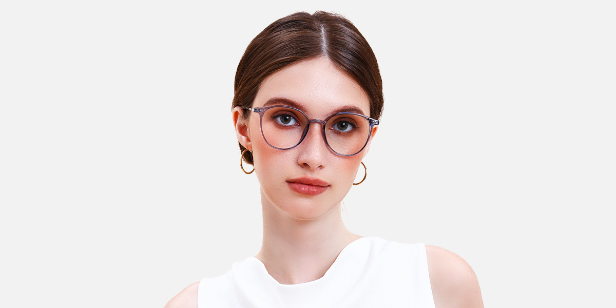 Women's full frame TR & Metal eyeglasses | Firmoo.com