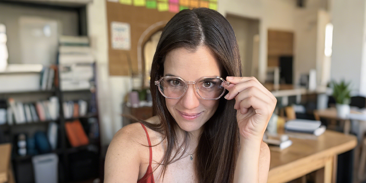 Women's full frame TR eyeglasses | Firmoo.com