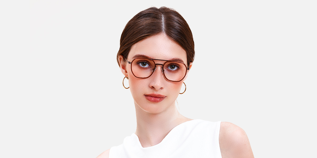 Unisex full frame TR & Titanium eyeglasses | Firmoo.com