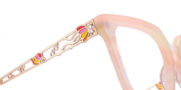Women's full frame Acetate & Metal eyeglasses | Firmoo.com