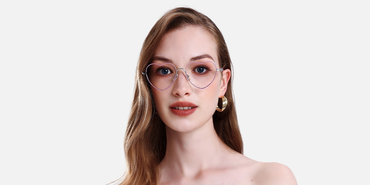 Women's full frame Metal eyeglasses | Firmoo.com