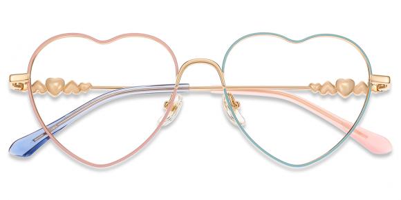 Women's full frame Metal eyeglasses | Firmoo.com