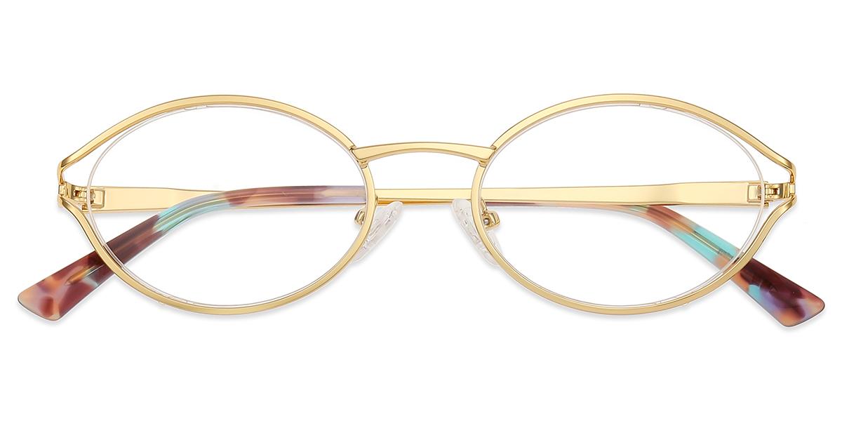 Women's semi-rimless Metal eyeglasses | Firmoo.com