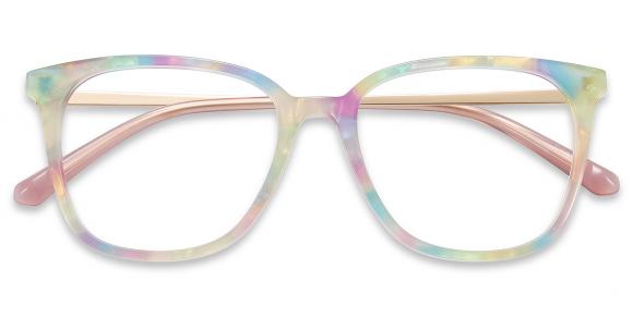 Women's full frame Acetate & Metal eyeglasses | Firmoo.com