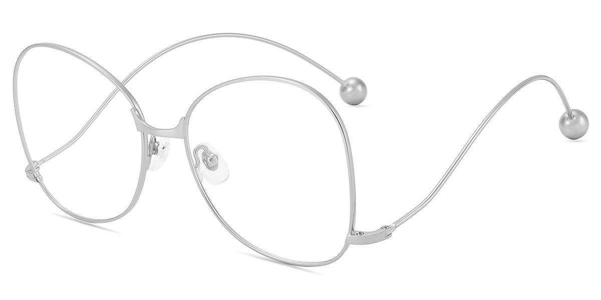 Unisex full frame Metal eyeglasses | Firmoo.com