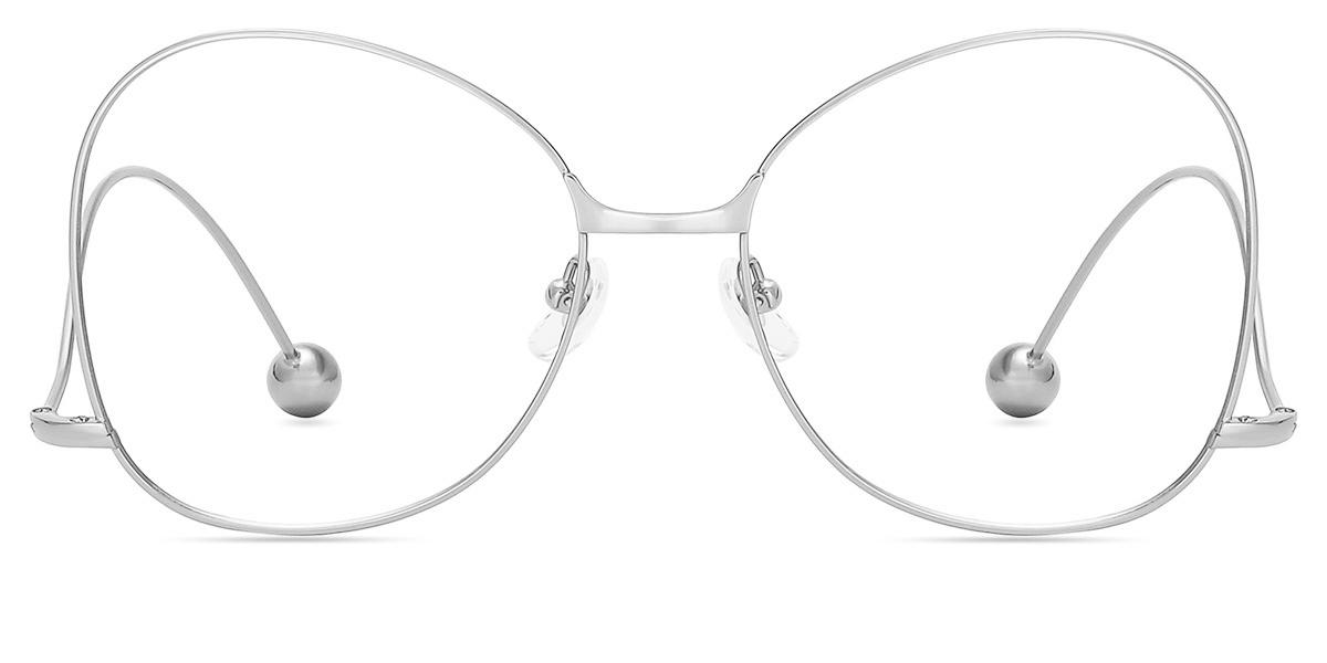 Unisex full frame Metal eyeglasses | Firmoo.com