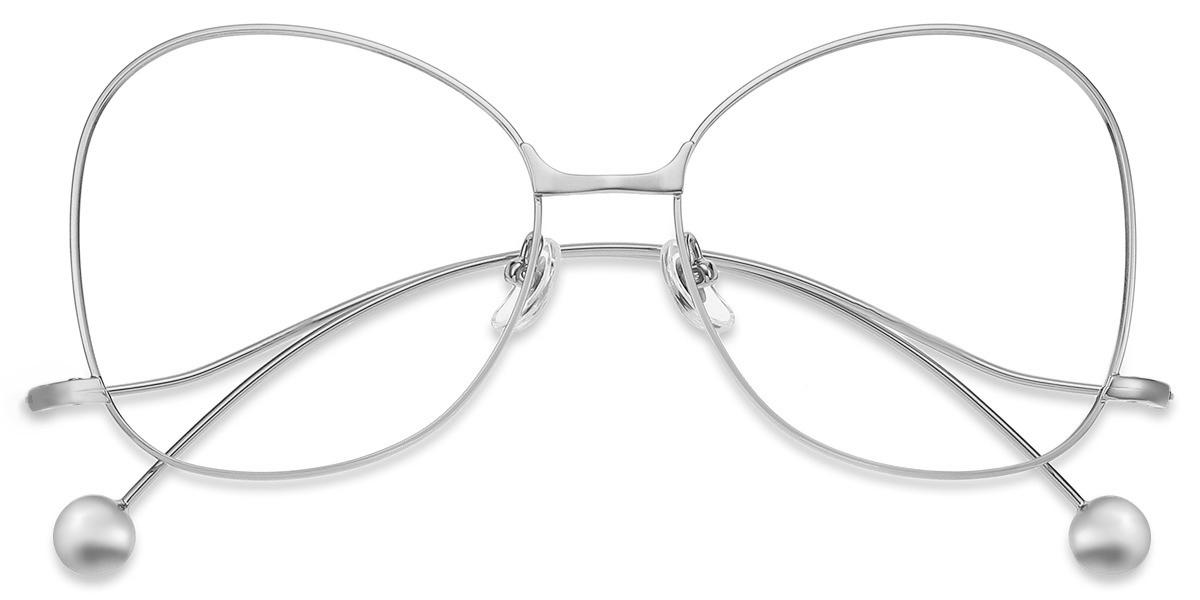 Unisex full frame Metal eyeglasses | Firmoo.com