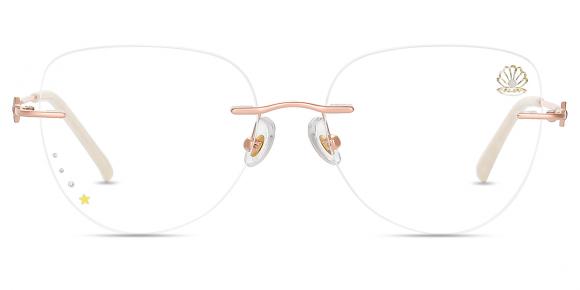 えむえむ　0308 Women's rimless Metal eyeglasses | Firmoo.com