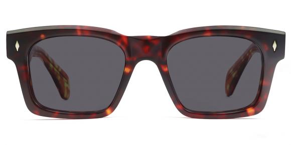 シュトラ　854 Men's semi-rimless Metal eyeglasses | Firmoo.com
