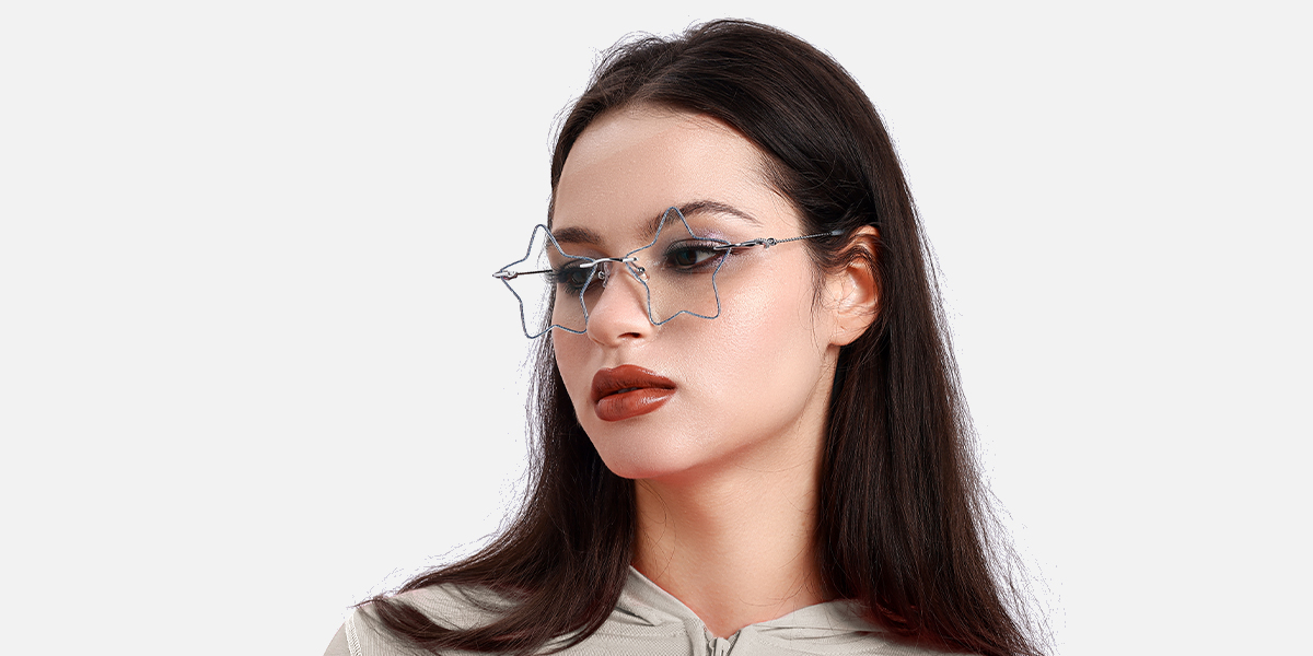 Women's rimless Metal eyeglasses | Firmoo.com
