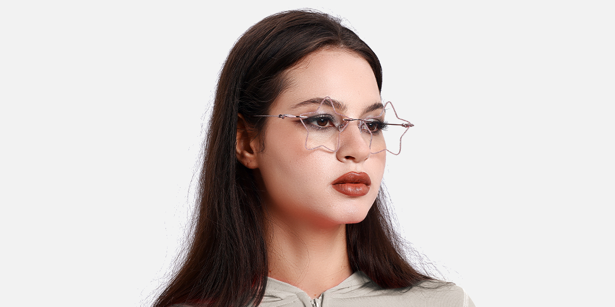 Women's rimless Metal eyeglasses | Firmoo.com