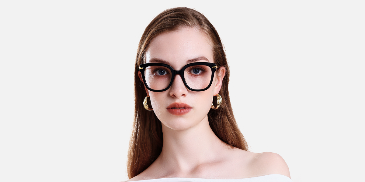 Women's full frame Acetate & Metal eyeglasses | Firmoo.com