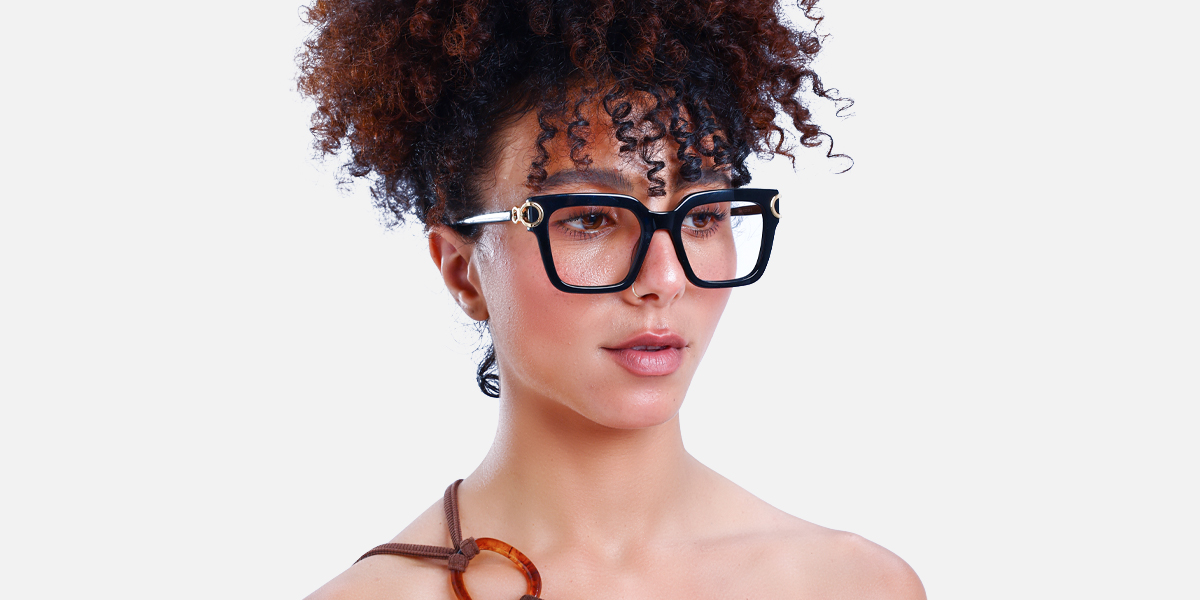 Women's full frame Acetate & Metal eyeglasses | Firmoo.com