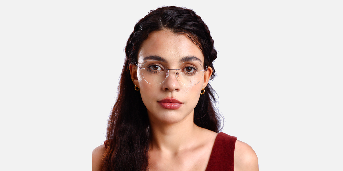 Women's rimless Metal eyeglasses | Firmoo.com