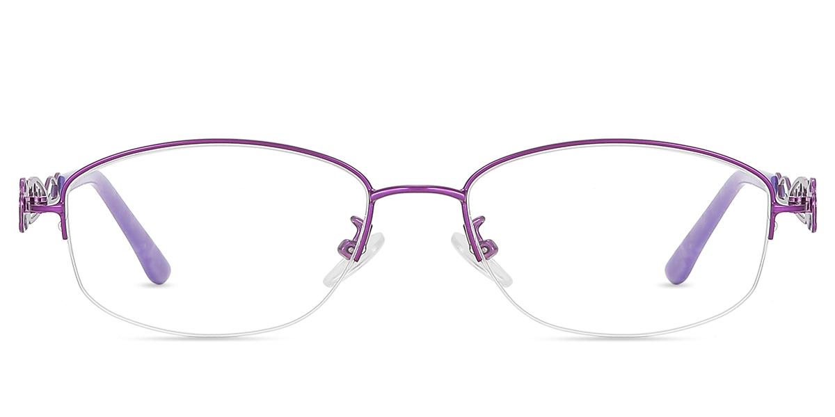 Women's semi-rimless Metal eyeglasses | Firmoo.com
