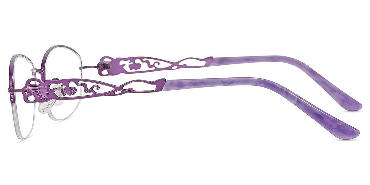Women's semi-rimless Metal eyeglasses | Firmoo.com
