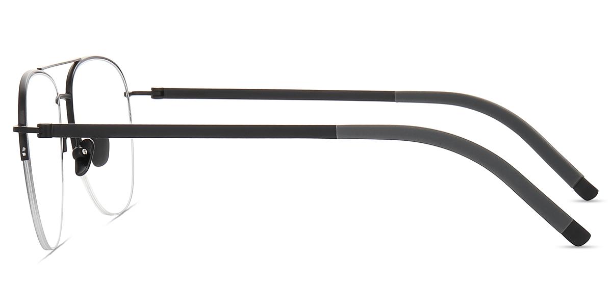 Unisex semi-rimless Titanium eyeglasses | Firmoo.com