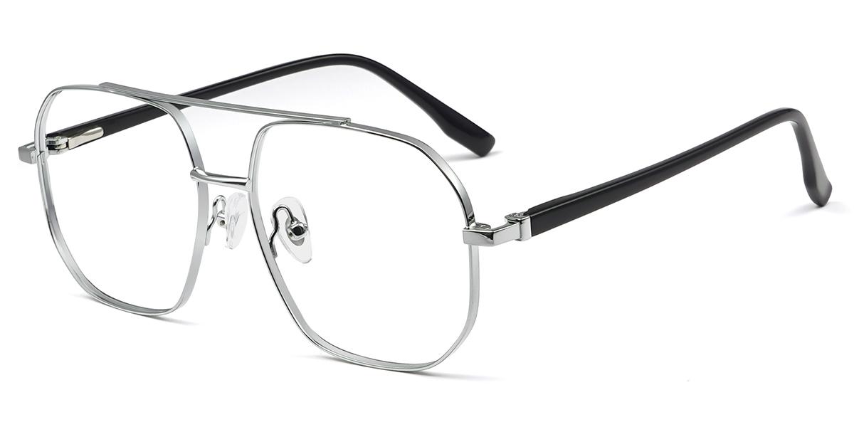 Unisex full frame Metal eyeglasses | Firmoo.com