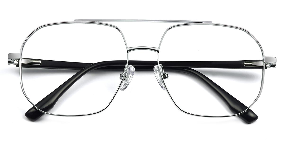 Unisex full frame Metal eyeglasses | Firmoo.com