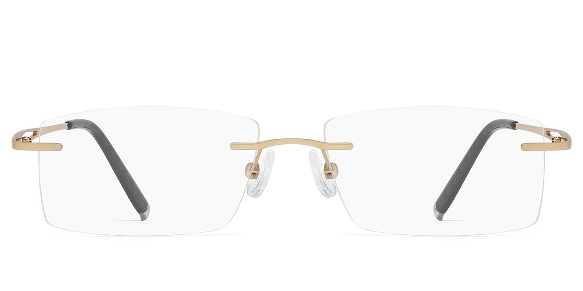 Men's rimless Metal eyeglasses | Firmoo.com