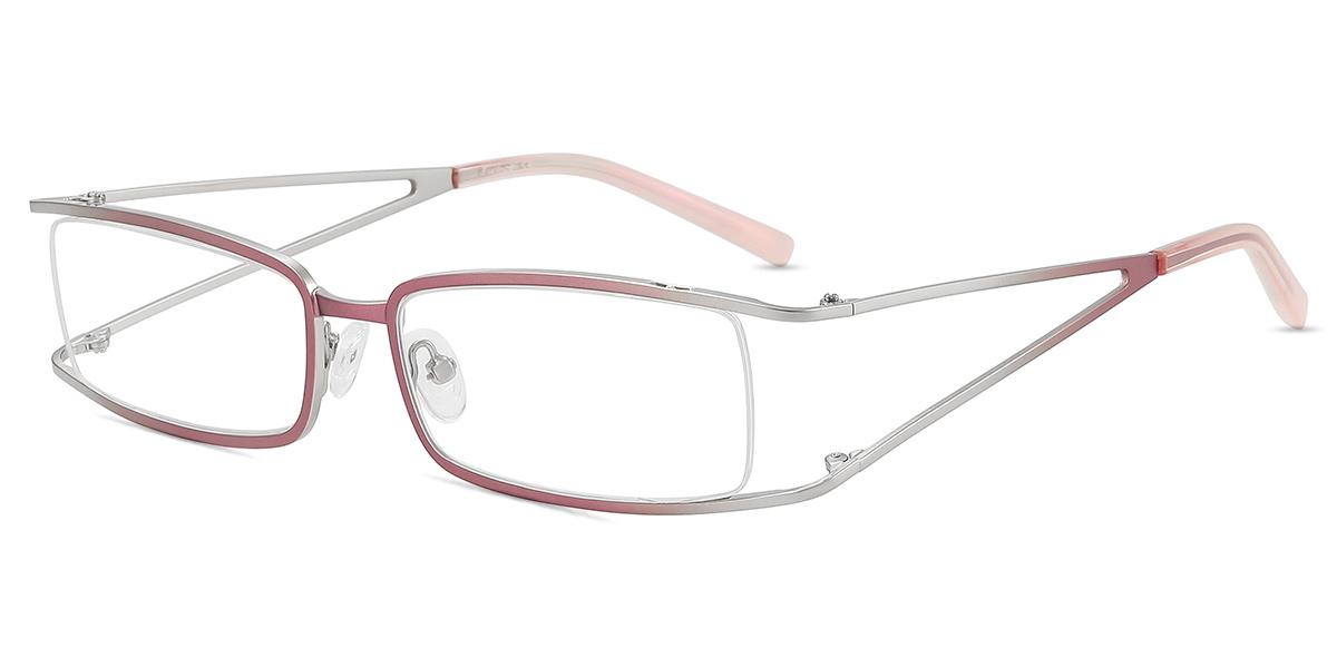 Women's semi-rimless Metal eyeglasses | Firmoo.com