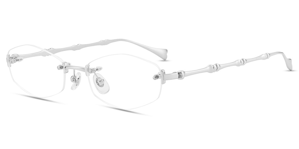 【R&B】Lady Women's rimless Metal eyeglasses | Firmoo.cl