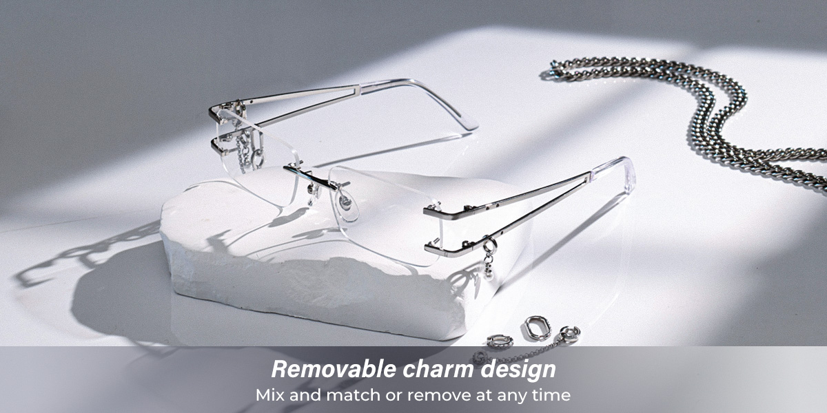 新品、未使用　24 BULL'S EYE LIMITED 500 Women's rimless Metal eyeglasses | Firmoo.com