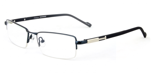 Menâ€™s semi-rimless metal eyeglasses | Firmoo.com