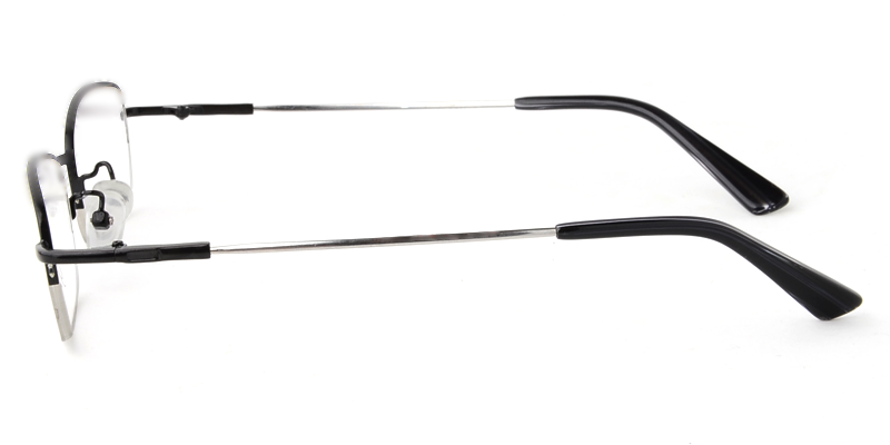 Unisex semi-rimless memory metal eyeglasses | Firmoo.com