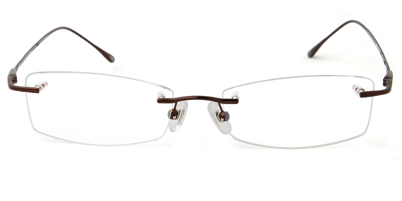 Unisex rimless metal eyeglasses | Firmoo.com