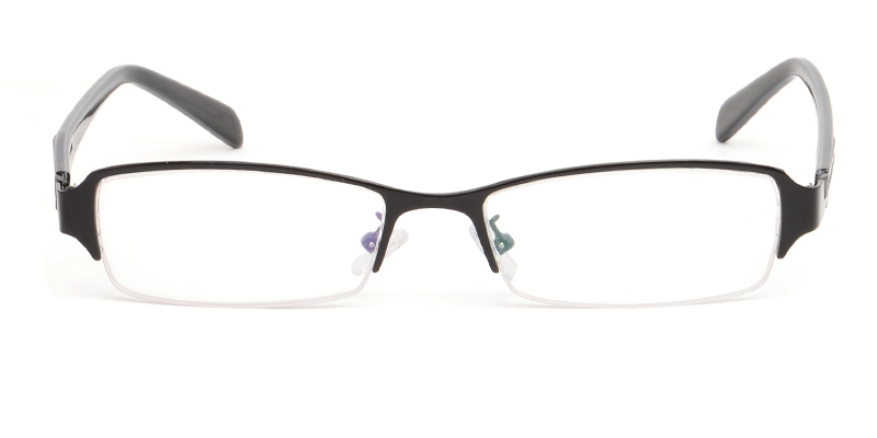 Unisex Semi-rimless Mixed Material Eyeglasses | Firmoo.com