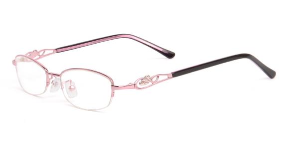 Womenâ€™s semi-rimless metal eyeglasses | Firmoo.com