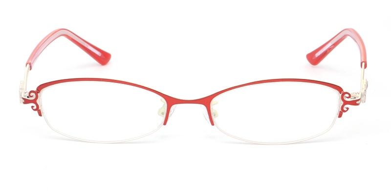 Womenâ€™s Semi-rimless Metal Eyeglasses | Firmoo.com