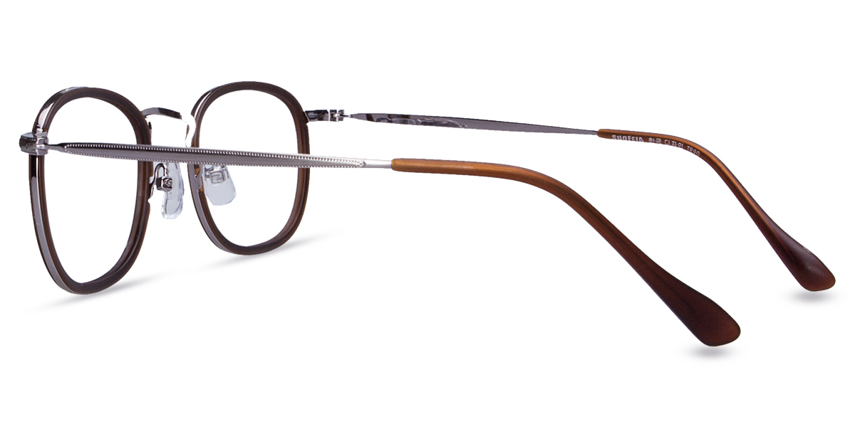 Unisex Full Frame Mixed Material Eyeglasses 3204