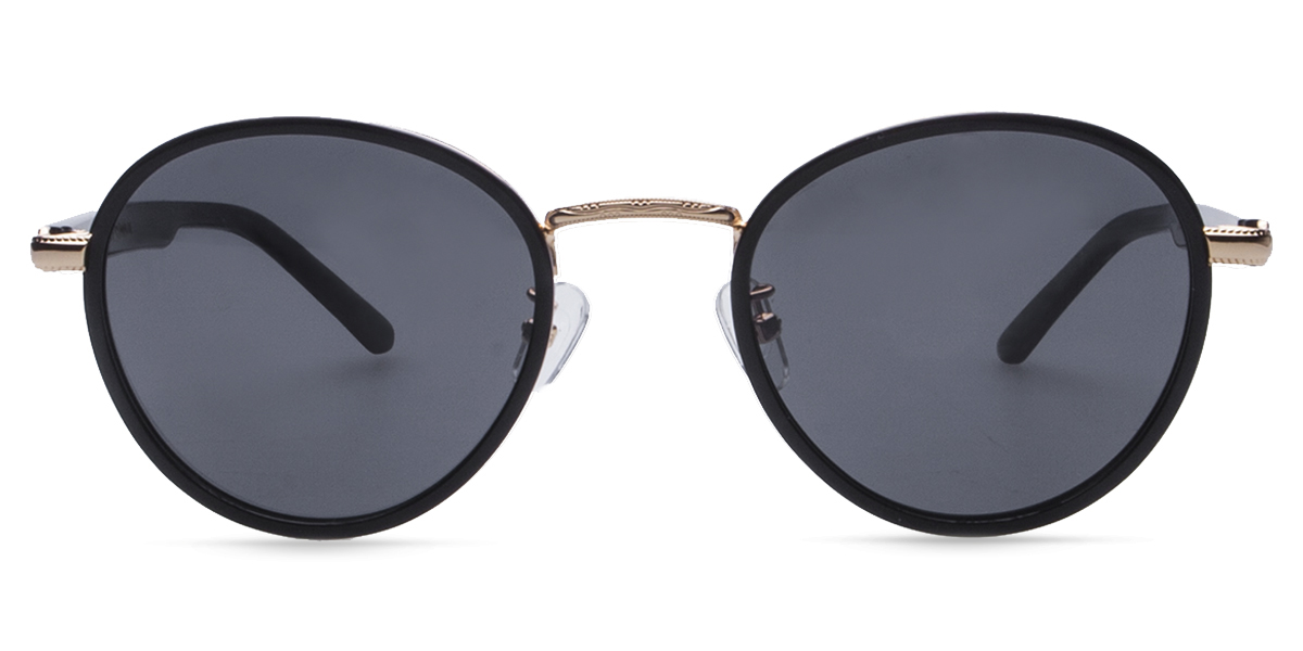 Unisex Full Frame Mixed Material Sunglasses